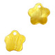 Shell charm round 8mm Flower 10-11mm Spectra yellow